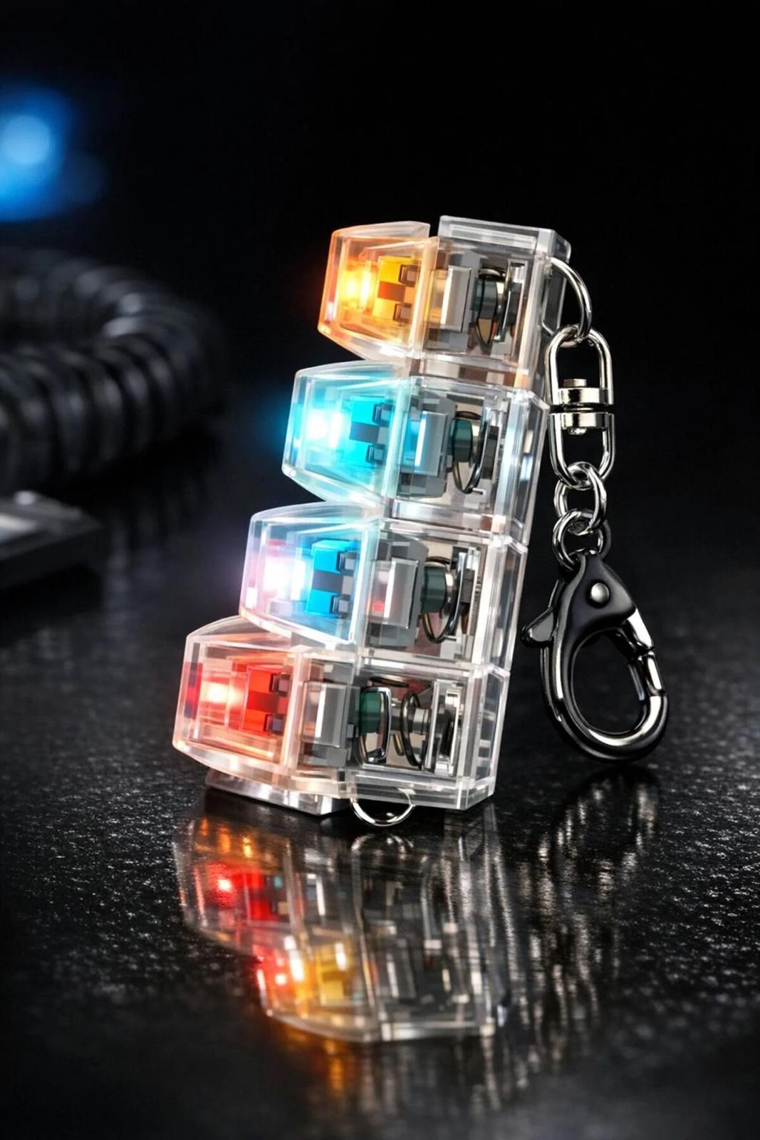 Stres atıcı tuş anahtarlık ışıklı